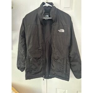 The North Face Womens Black Insulated Full Zip Quilted Puffer Jacket Medium